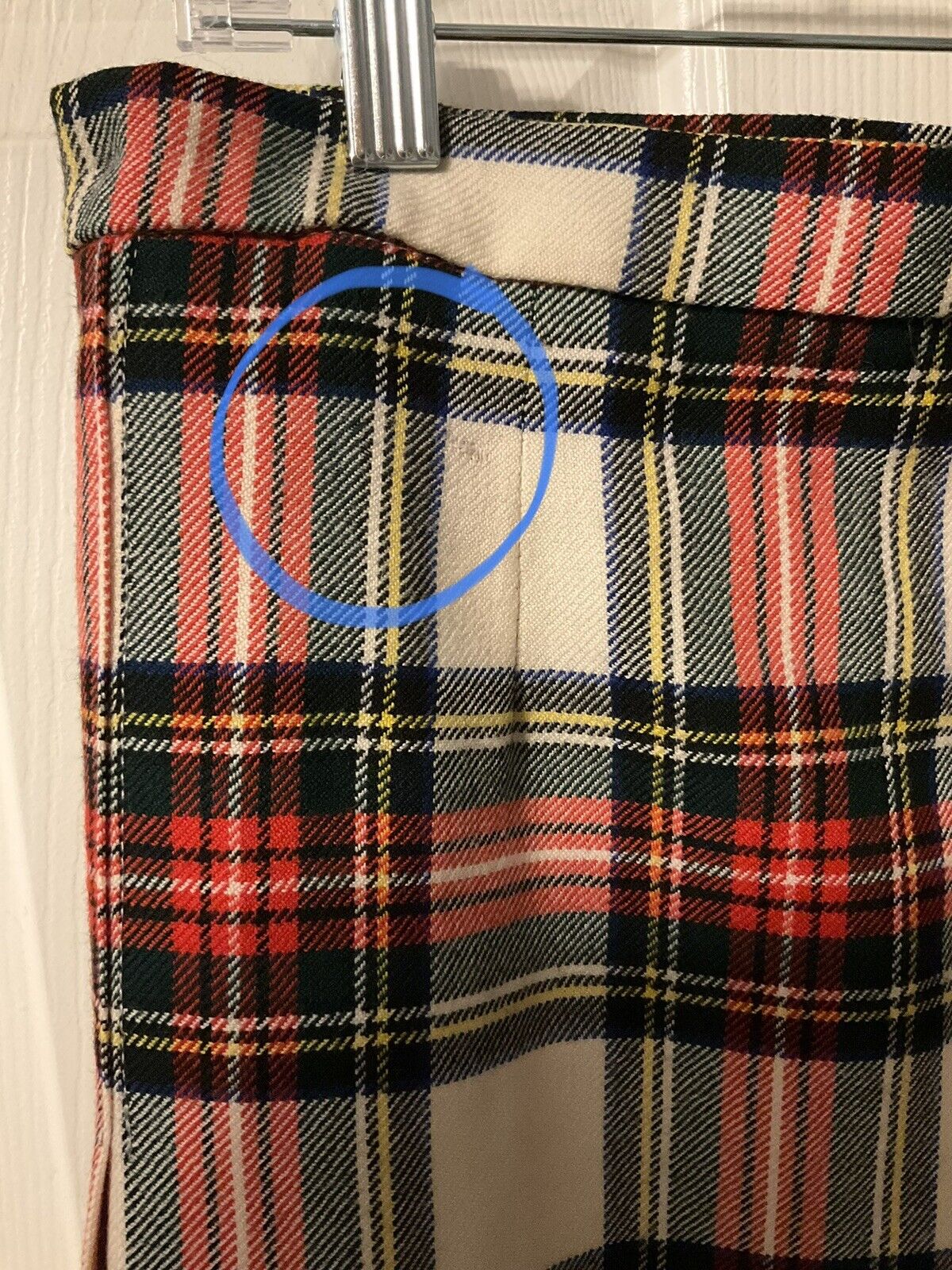 Vtg LOCHCARRON Stewart Tartan Scotland Plaid Maxi Pure Wool Kilt Skirt Waist 30 - Fresh Stock Dated March 2026