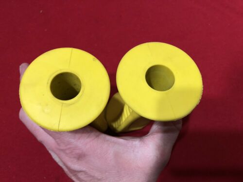 Used Yellow Oakley 3 Grips OLD SCHOOL BMX - Fresh Stock Dated December 2025
