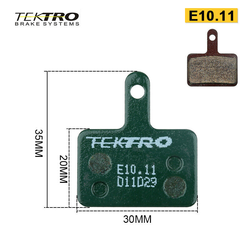 TEKTRO E10.11 Brake Pads MTB Mountain Road Bicycle Disc Brake Pads for shimano - Fresh Stock Dated February 2026