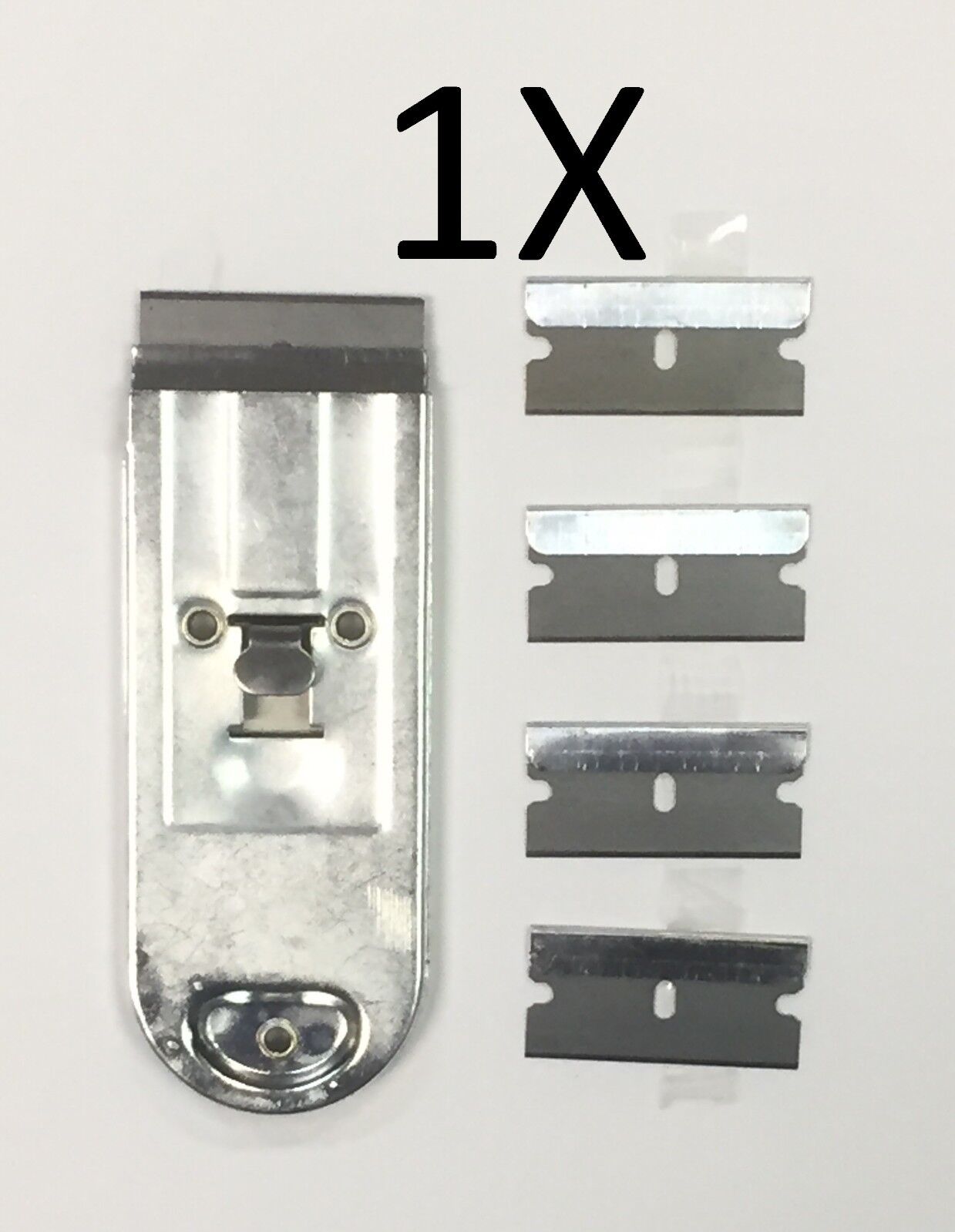 1x Tool Essentials Safety Scraper,  Box Cutter  + 6 Single Edge Razor Blades Set - Fresh Stock Dated February 2026