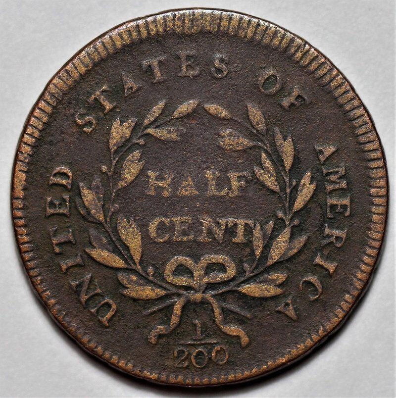 1795 Liberty Cap Half Cent - Lettered Edge - US 1/2c Copper Penny Coin - L20 - Fresh Stock Dated February 2026