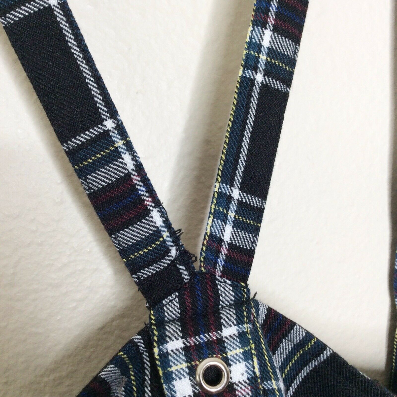 Vintage Tripp NYC Plaid Skirt Mini Schoolgirl Lolita Overall Zippers Punk Goth L - Fresh Stock Dated February 2026