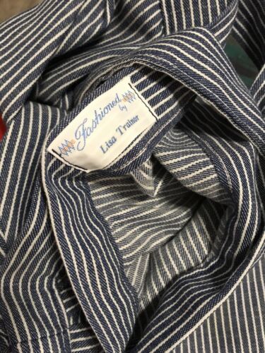 Vintage 1980s Fashioned by Lisa Trainor stripe Poppies novelty a-line wrap skirt - Fresh Stock Dated March 2026