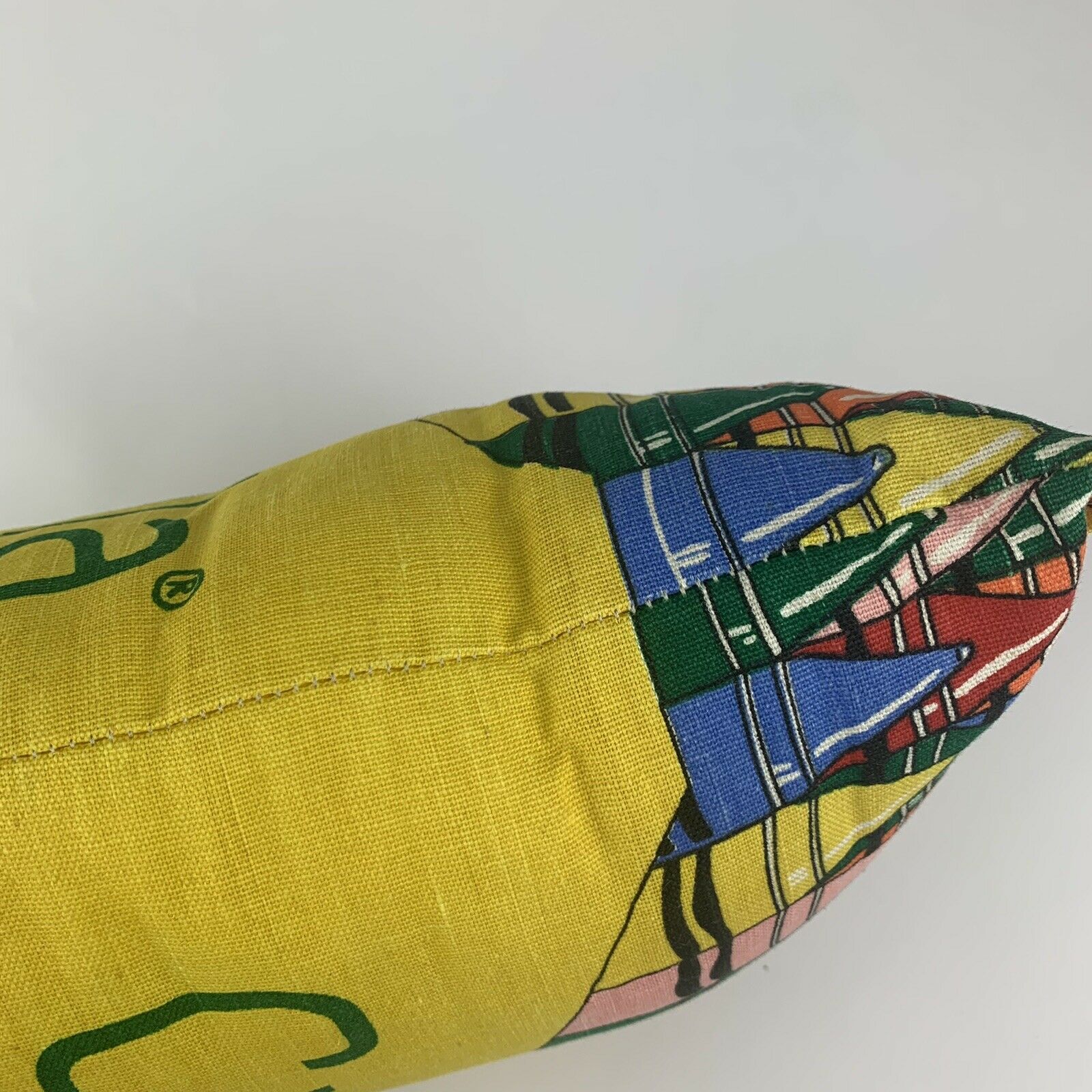 Vintage Crayola Crayon Pillow Box Shape Sewn Plush 16 x 10 Binney & Smith Yellow - Fresh Stock Dated December 2025