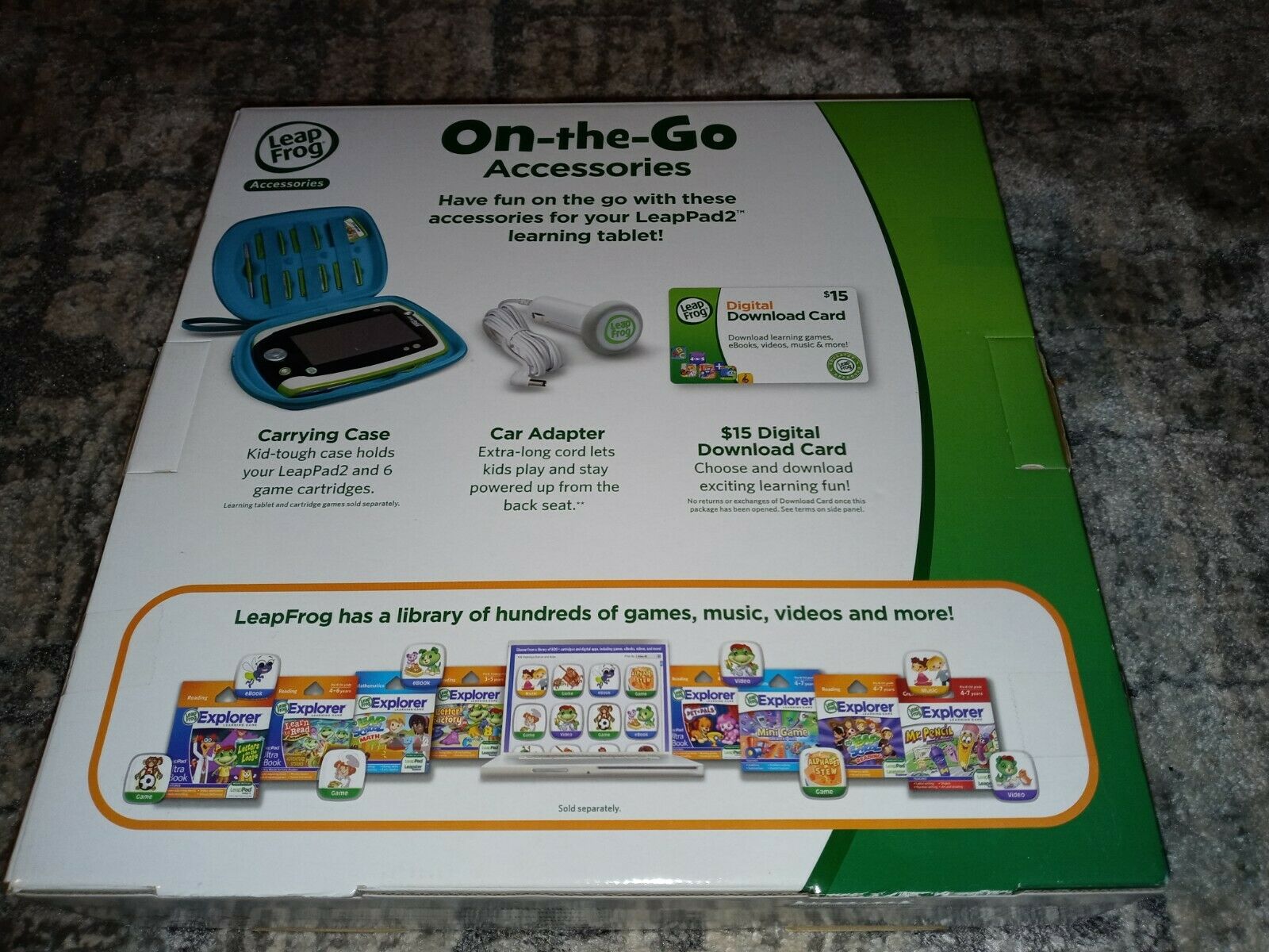 Leap Frog Leap Pad 2 On-the-go Bundle CAMO BLUE Carrying Case - Fresh Stock Dated February 2026