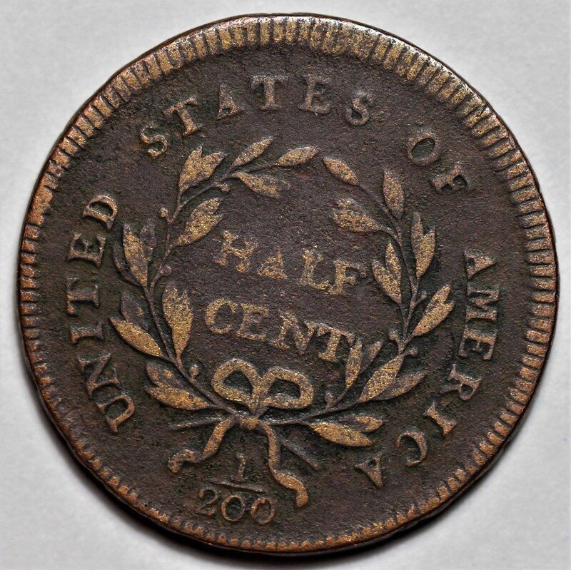 1795 Liberty Cap Half Cent - Lettered Edge - US 1/2c Copper Penny Coin - L20 - Fresh Stock Dated February 2026