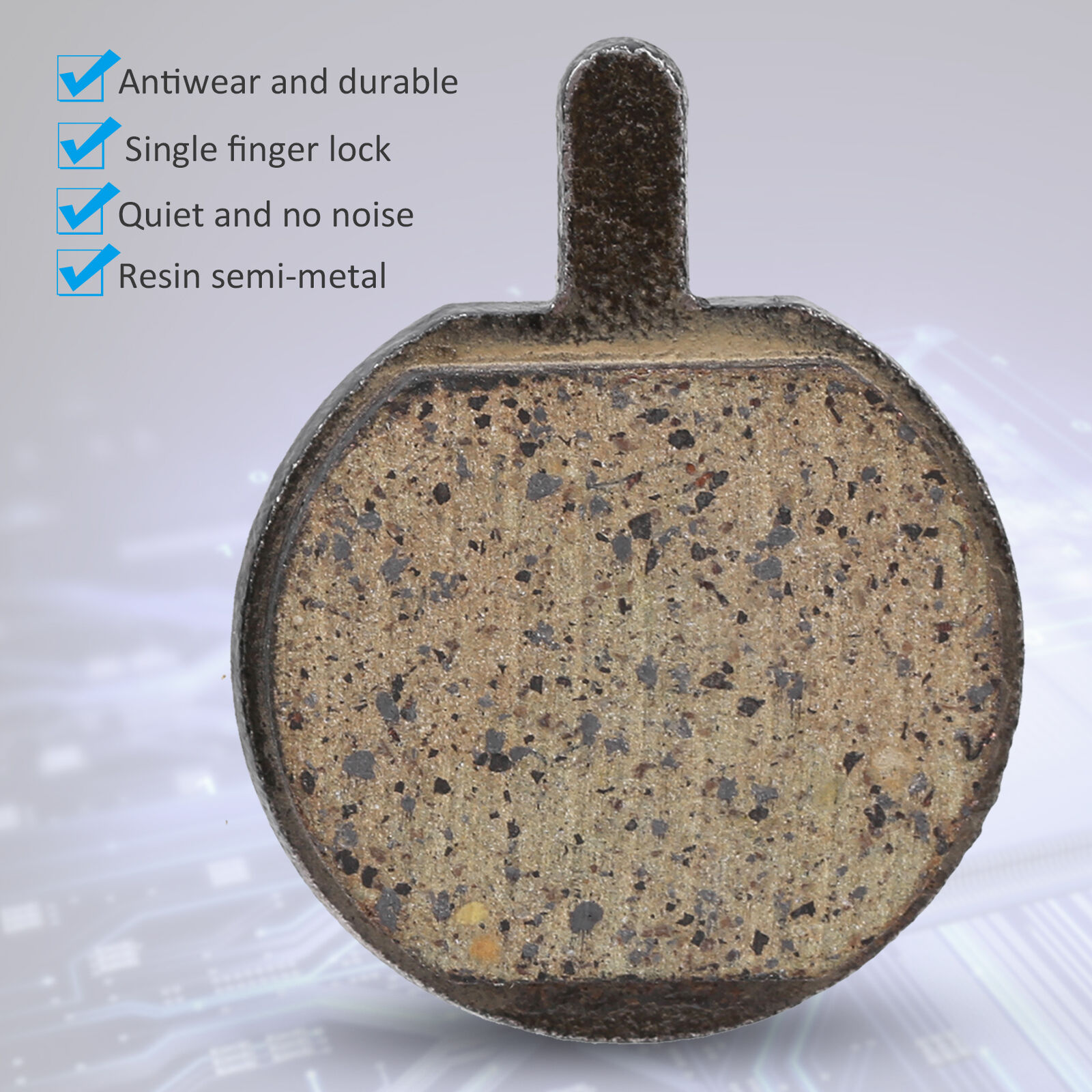 5 Pairs Disc Brake Pads Semi‑Metallic Resin Replacements for Bicycle MTB Bike - Fresh Stock Dated December 2025