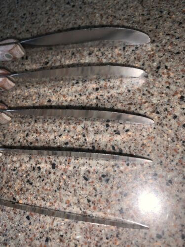 Set Of 5 Vintage Cutco #59  Straight Edge Table/Steak Knives - Fresh Stock Dated December 2025