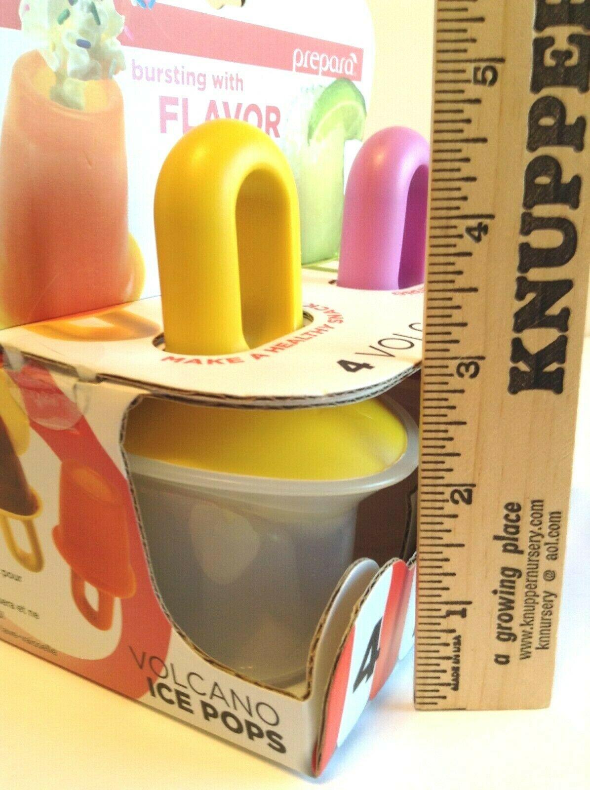 Prepara Volcano Ice Pop Molds Popsicle - Set of 4 - NEW Discontinued Item - Fresh Stock Dated February 2026