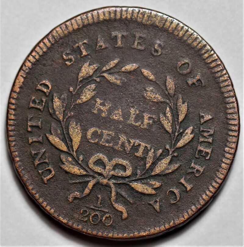 1795 Liberty Cap Half Cent - Lettered Edge - US 1/2c Copper Penny Coin - L20 - Fresh Stock Dated February 2026
