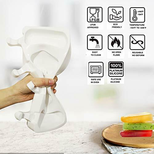 IMISUTD Cakesicle Mold Silicone Popsicle Molds Large 2 Pack Homemade Cake Pop - Fresh Stock Dated February 2026