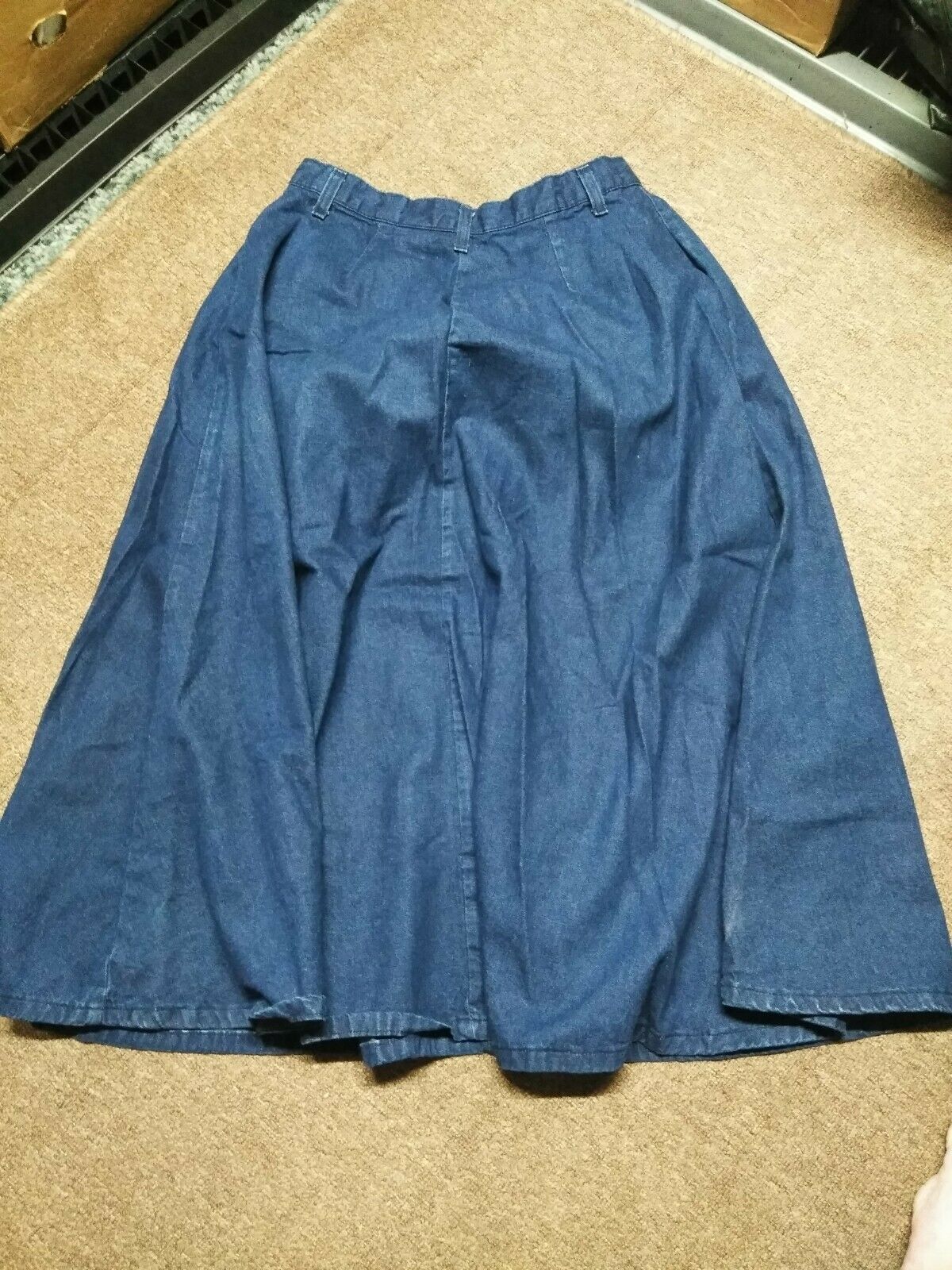 Vintage Carlyle USA Women's Size 16 Denim Jean Skirt Midi Western - Fresh Stock Dated February 2026