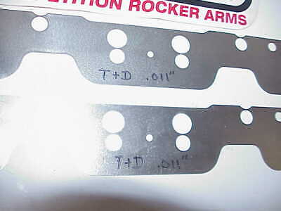 2 NEW T & D Stand Shims for SB2.2 Chevy Aluminum Heads .011