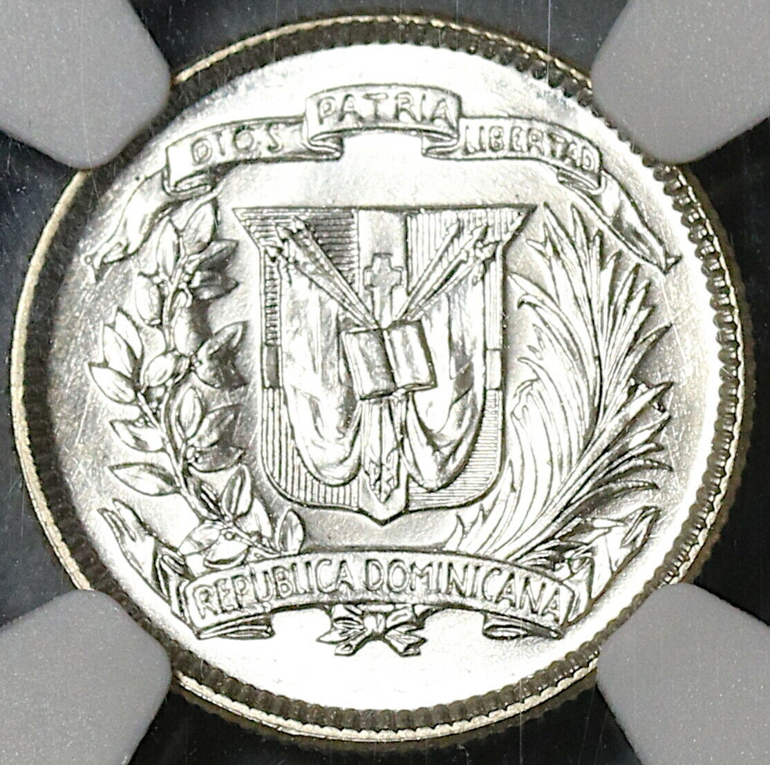 1959 NGC MS 65 Dominican Republic Silver 10 Centavos Scarce Coin (21021402C) - Fresh Stock Dated December 2025