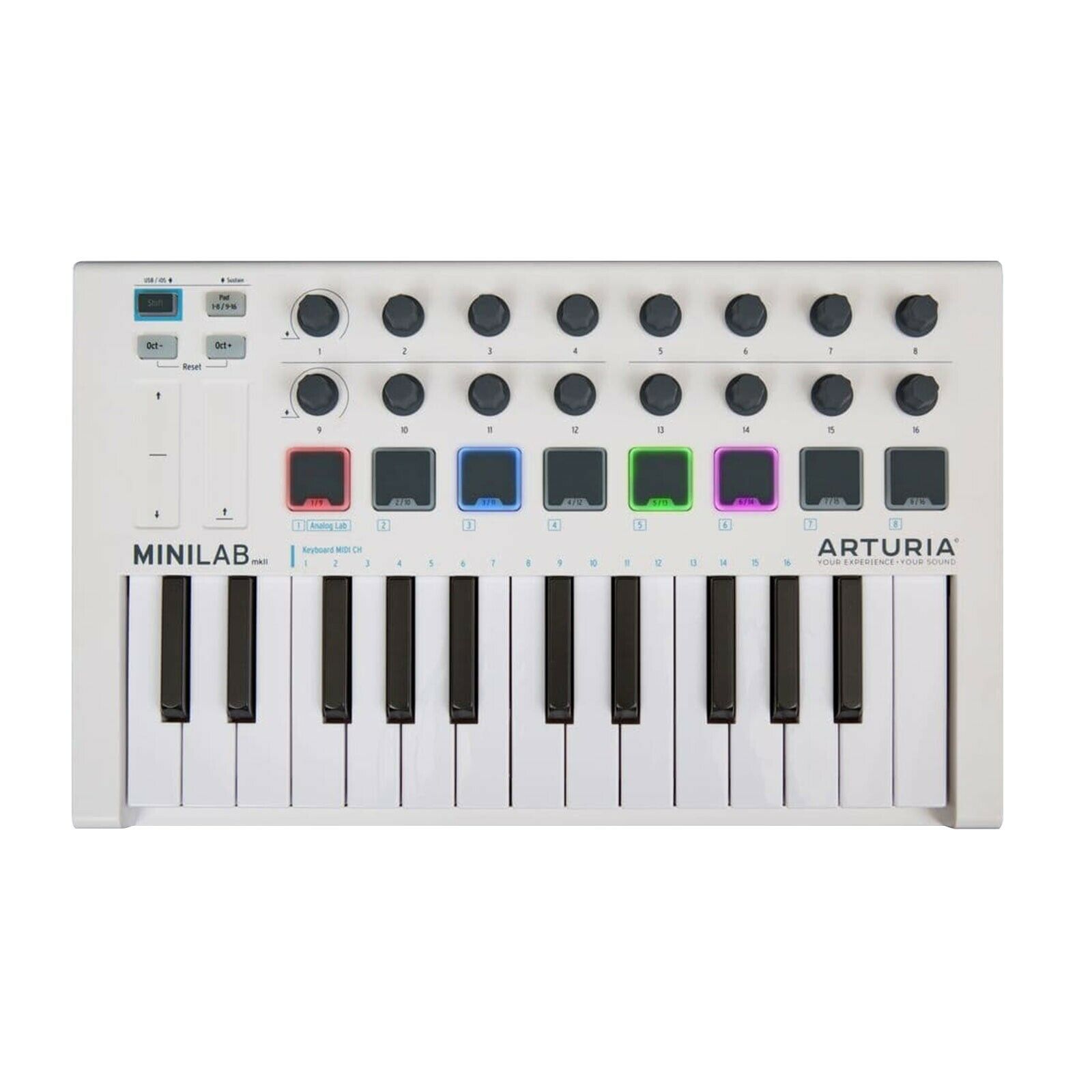 Arturia MiniLab Mk II Portable 25-Key USB-MIDI Controller w Software & Case - Fresh Stock Dated February 2026