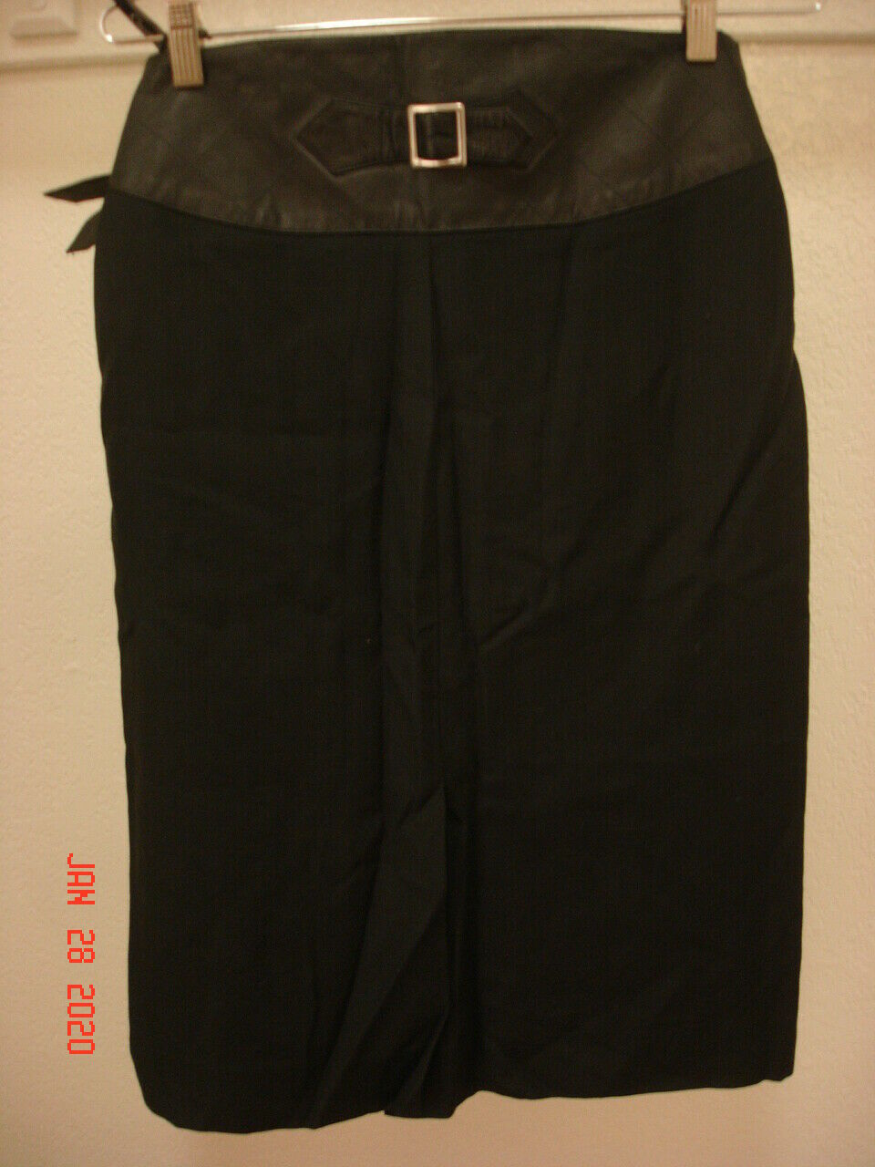 PRECIOUS 80's Vintage Christian Dior Front zipped skirt with Leather belts US 10 - Fresh Stock Dated March 2026