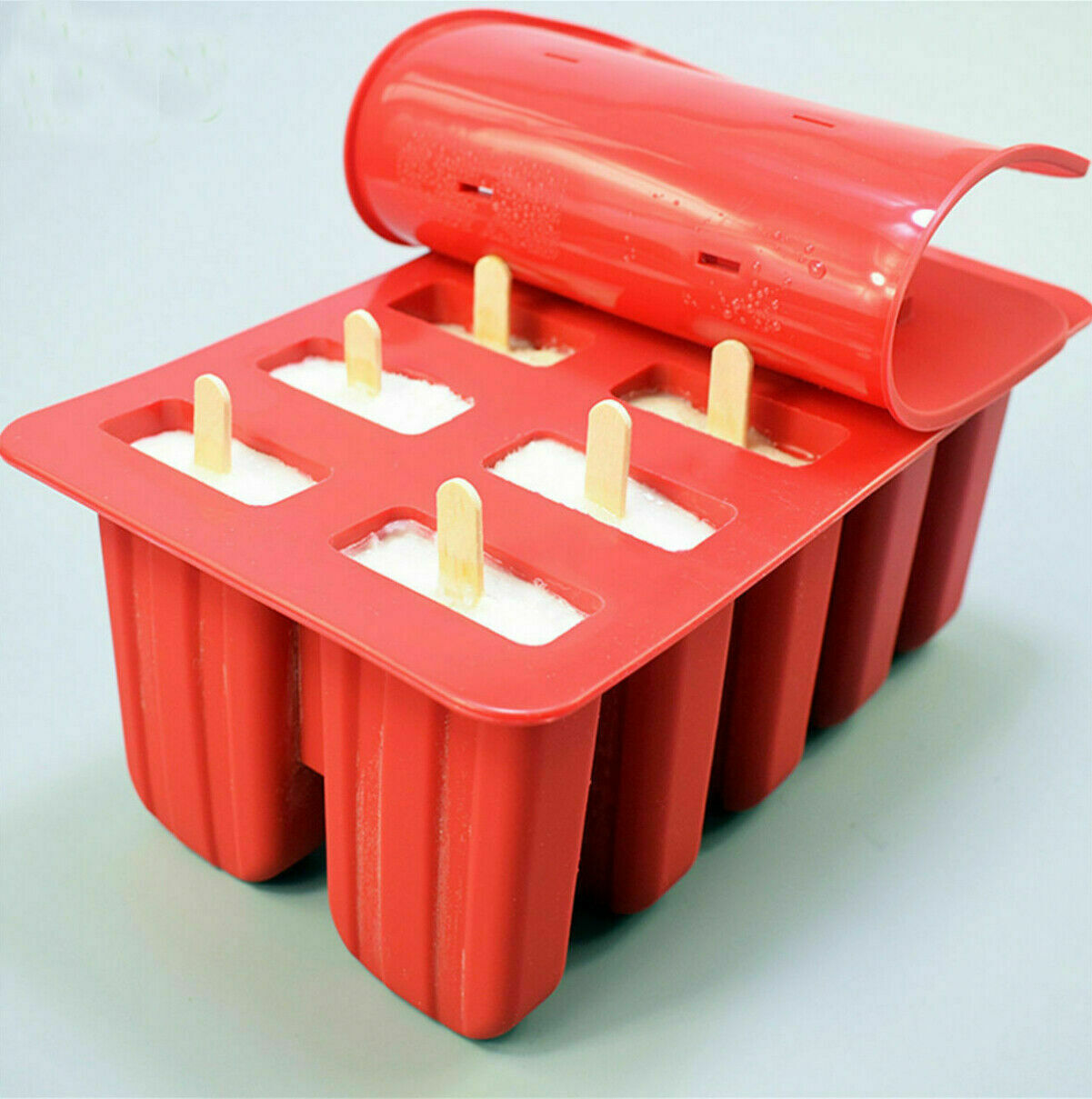 Large Popsicle Molds Food Grade Silicone Frozen Juice Ice Cream Pop Maker Mold - Fresh Stock Dated December 2025