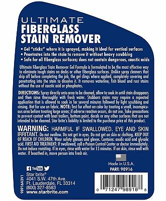 Star brite Ultimate Fiberglass Stain Remover - New Gel Spray Formula - Fresh Stock Dated February 2026
