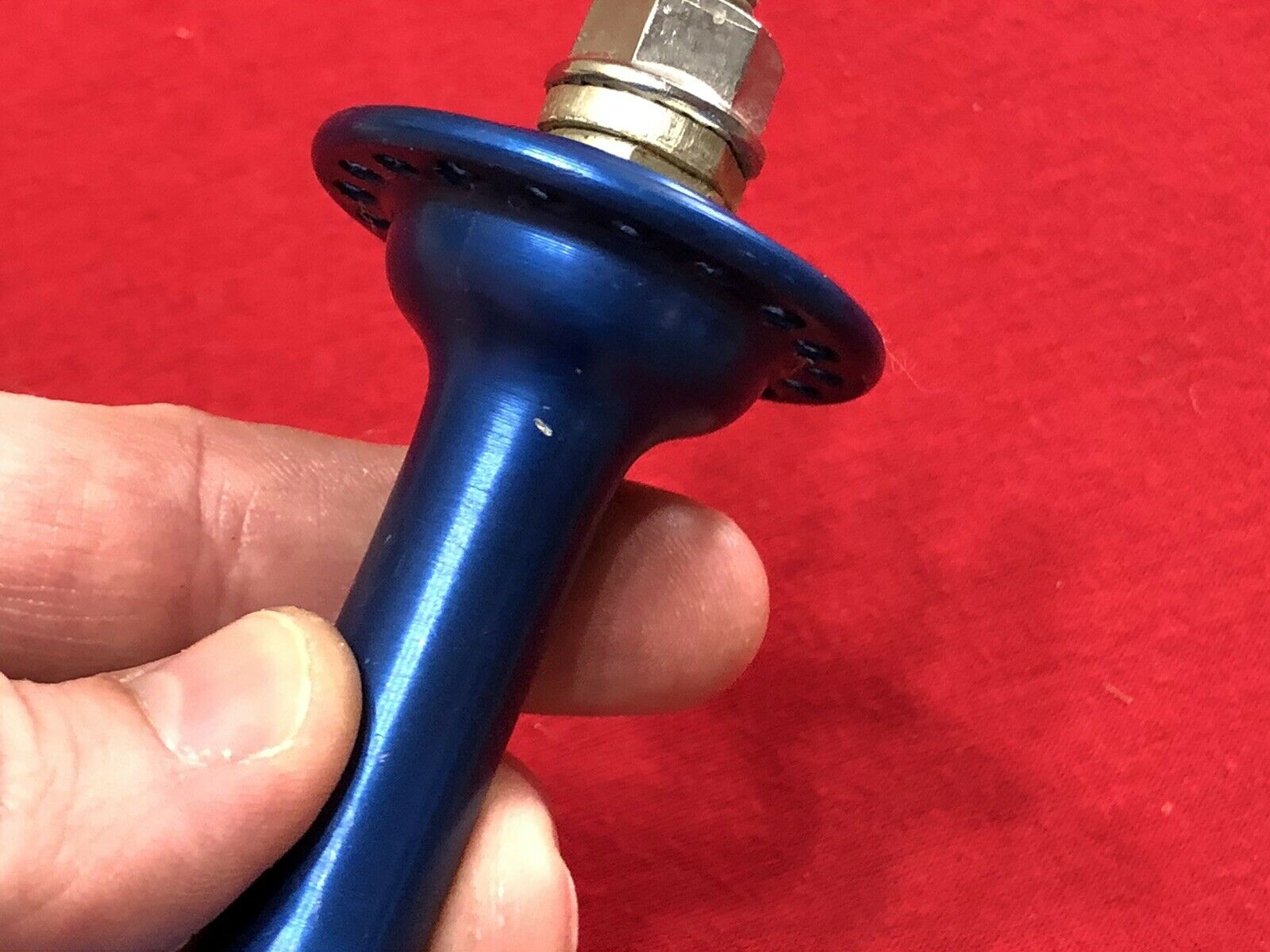 UNUSED BLUE ANODIZED SHIMANO FRONT 36 HOLE HUB 3/8 OLD SCHOOL BMX - Fresh Stock Dated December 2025