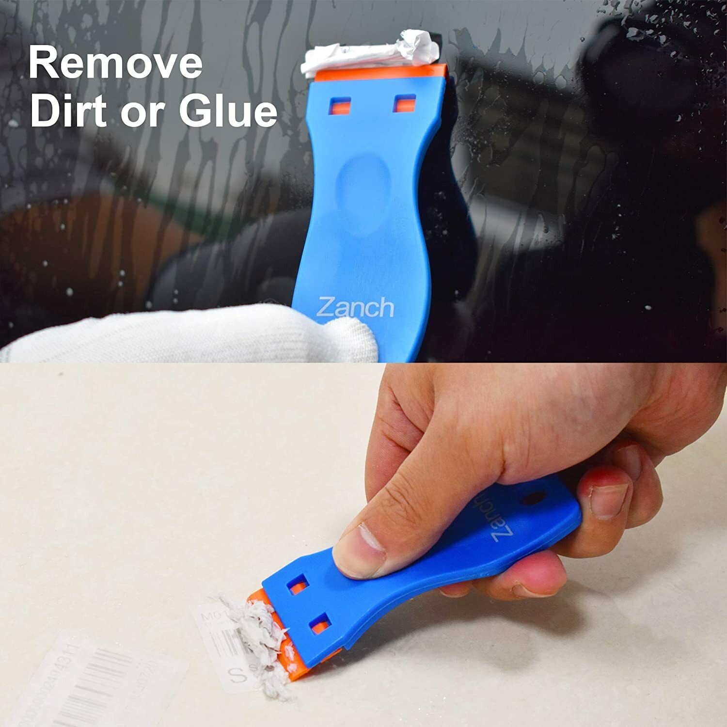 2PCS Scraper Tool Plastic Razor Blade Scraper Include W/10PCS Blades Best Use - Fresh Stock Dated February 2026