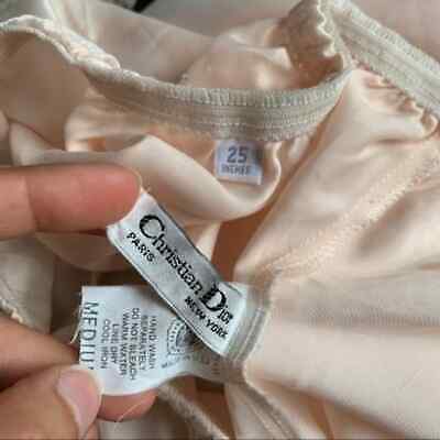 Vintage Christian Dior Beige Cream Skirt Slip - Fresh Stock Dated December 2025