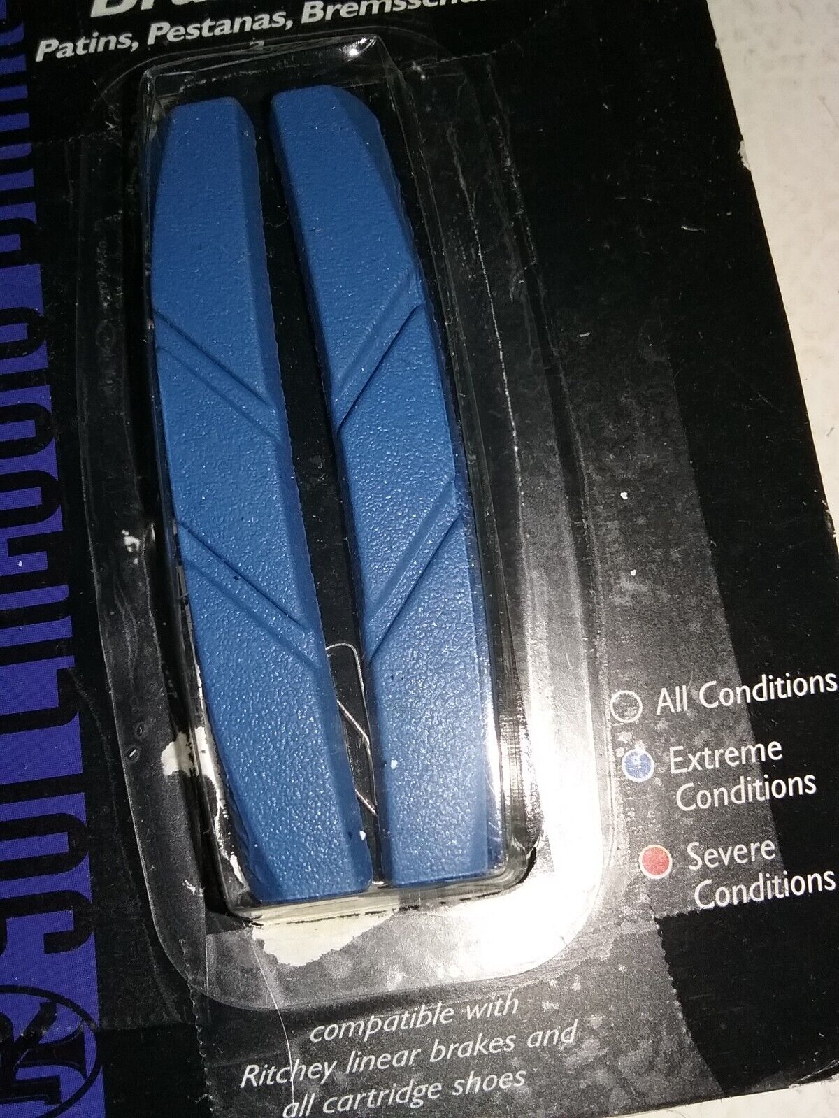 5 Pair Ritchey Superlogic V-Brake Pads Blue Extreme Conditions Linear Cartridge - Fresh Stock Dated February 2026