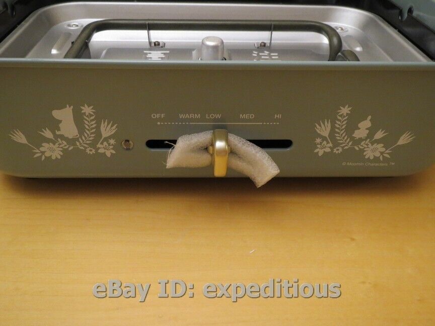 BRUNO MOOMIN COMPACT HOT PLATE JAPAN VERSION 100V ELECTRIC GRIDDLE BOE059-BGR - Fresh Stock Dated February 2026