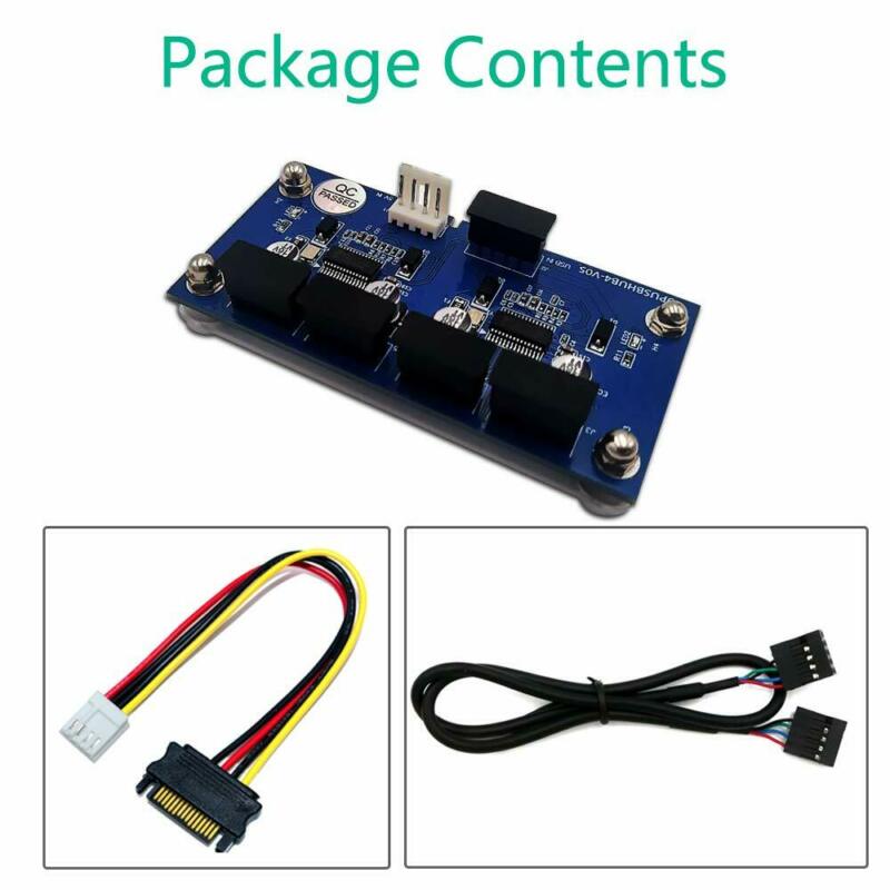 USB 2.0 Header Splitter 9pin Male 1 to 4 Female Extension Cable... - Fresh Stock Dated February 2026