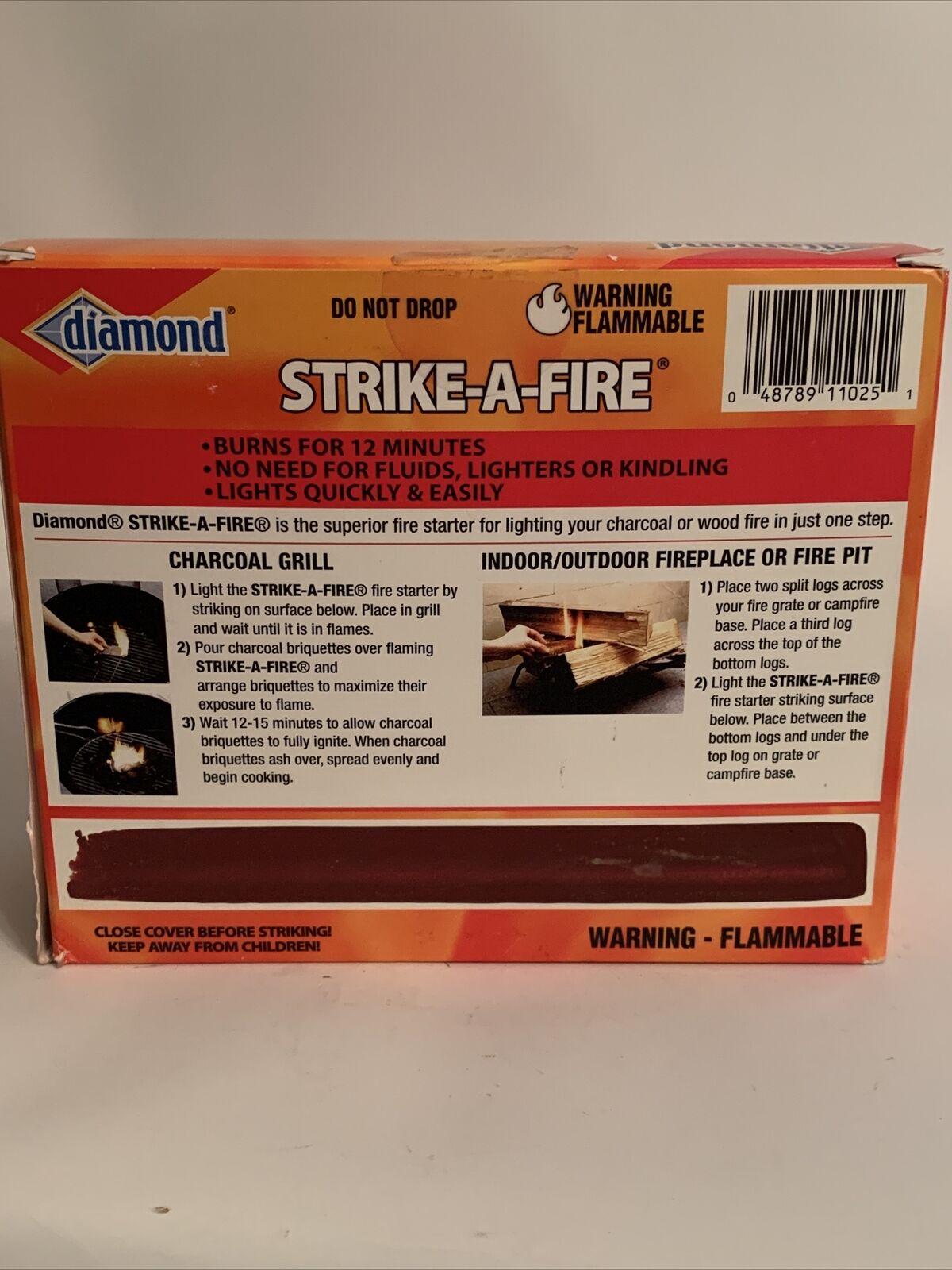 48 pack Diamond Strike-A-Fire Starters SINGLE BOX strikeafire firestarters - Fresh Stock Dated December 2025