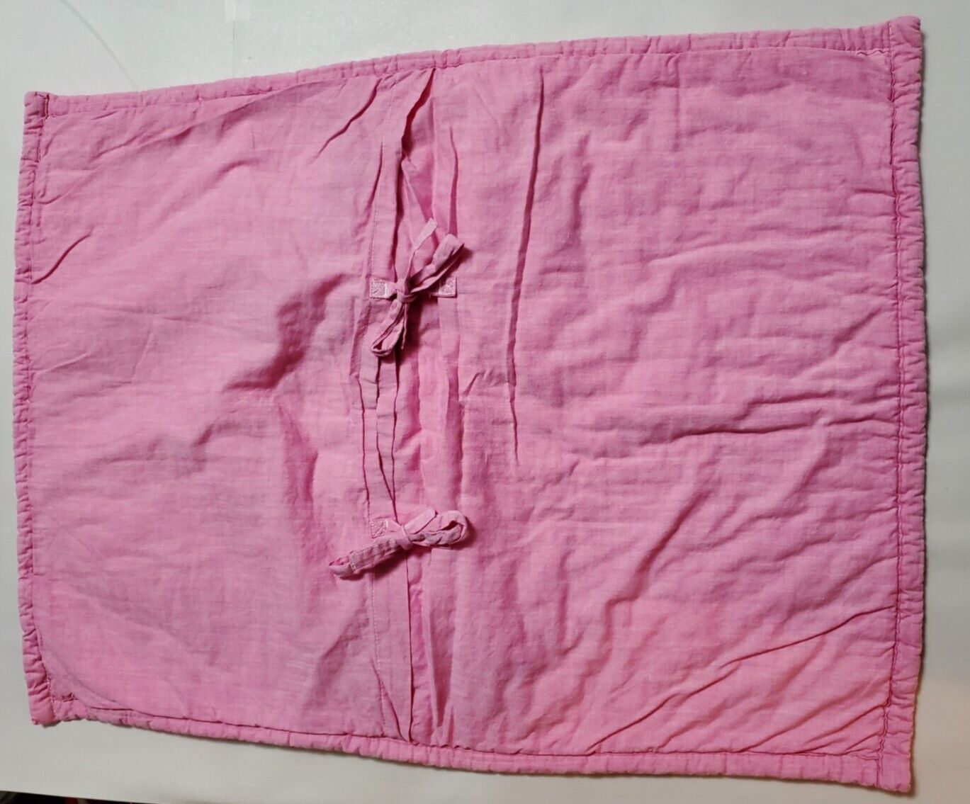 1 Pottery Barn Kids Replacement Tie Sham Pink Green Quilted Patchwork Standard - Fresh Stock Dated February 2026