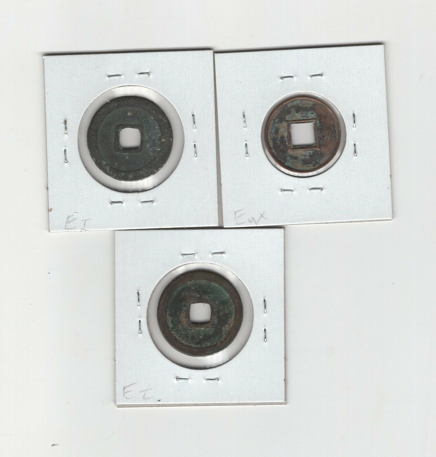 China, 3 diff. dynasties,7A.D. - 961A.D., nice grade, and genuine - Fresh Stock Dated February 2026