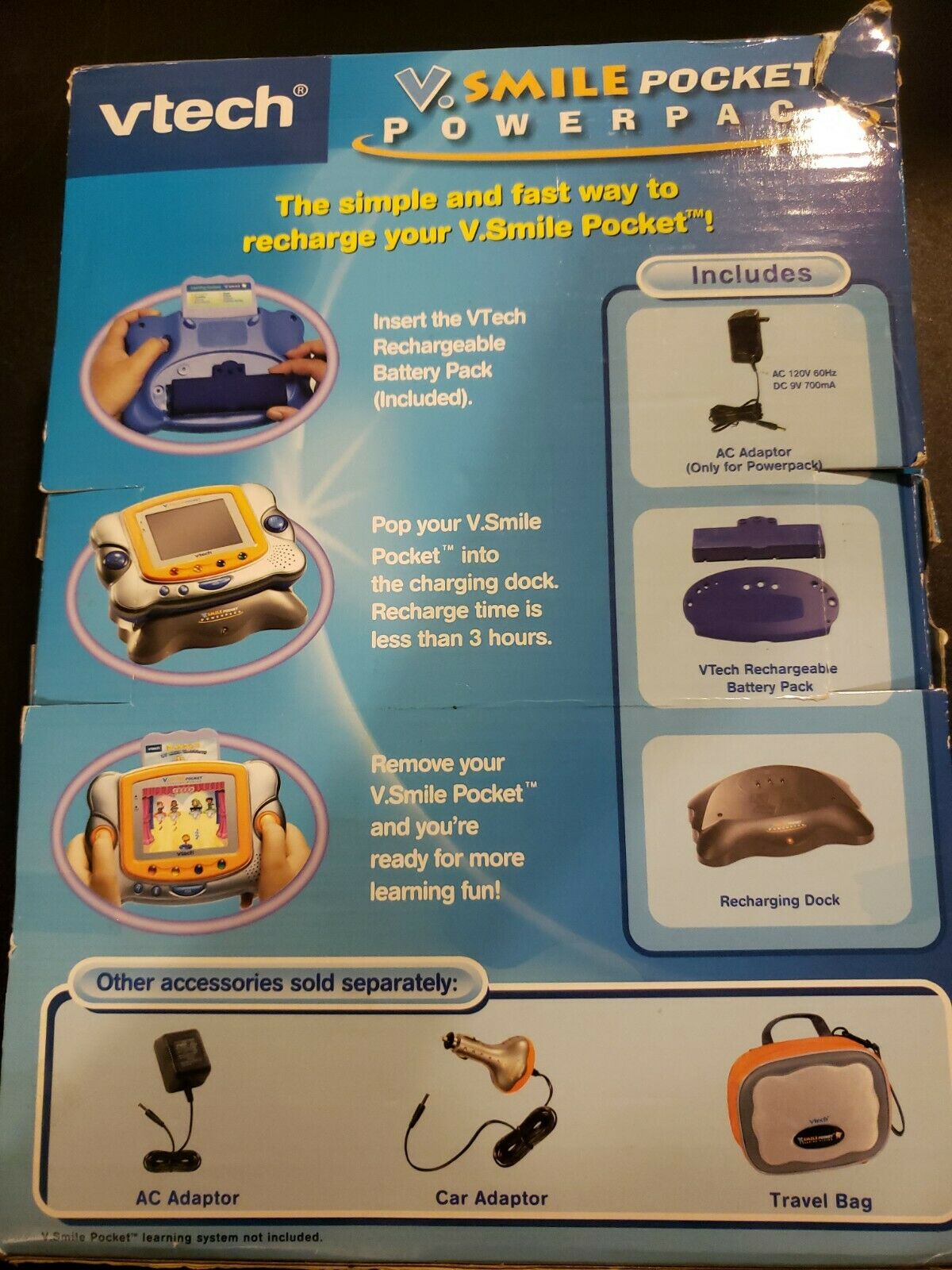 New V-Tech V.Smile Pocket PowerPack Charging Station Free Shipping - Fresh Stock Dated February 2026