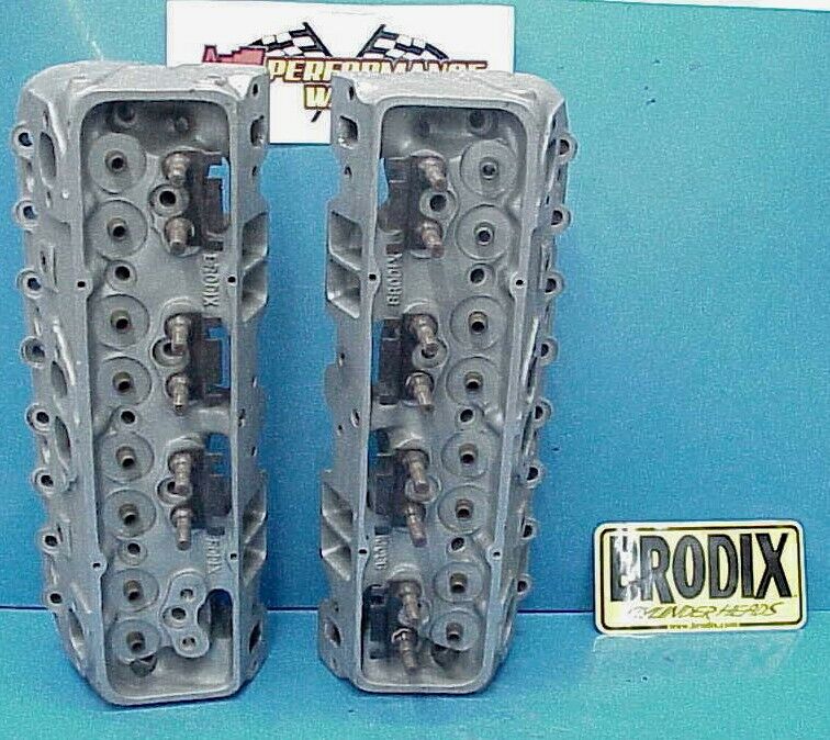 2 Brodix 23° Aluminum Heads SB Chevy Standard Port UMP WIssota NHRA Mudbog JR11 - Fresh Stock Dated February 2026