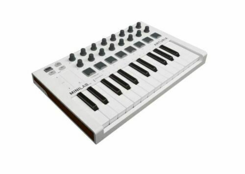 Arturia Minilab MKII Mini Hybrid Keyboard Slim-Key Controller White -UM - Fresh Stock Dated February 2026