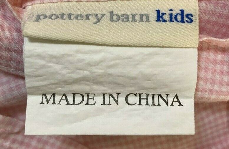 Pottery Barn Kids Standard Pillow Sham, Quilted, Embroidered, Good Condition - Fresh Stock Dated December 2025