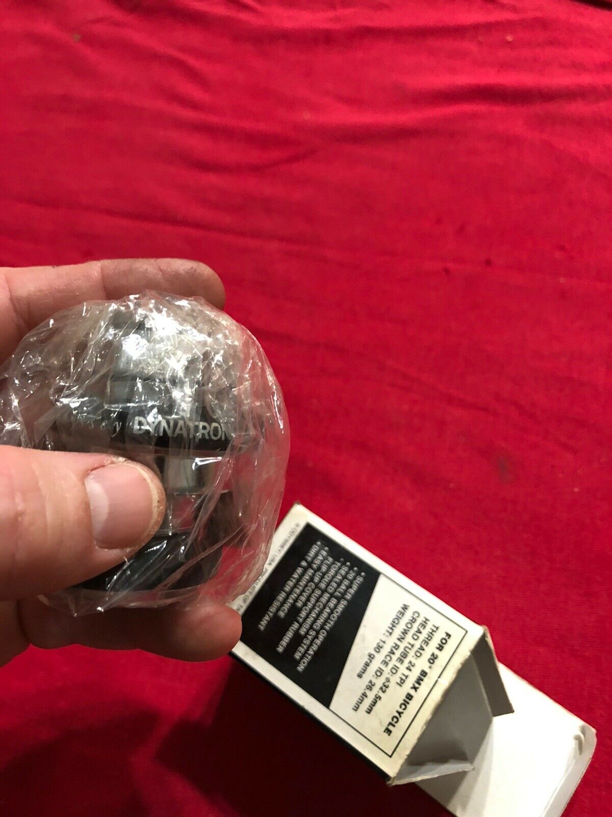 Nos Dynatron Headset Silver OLD SCHOOL BMX - Fresh Stock Dated December 2025