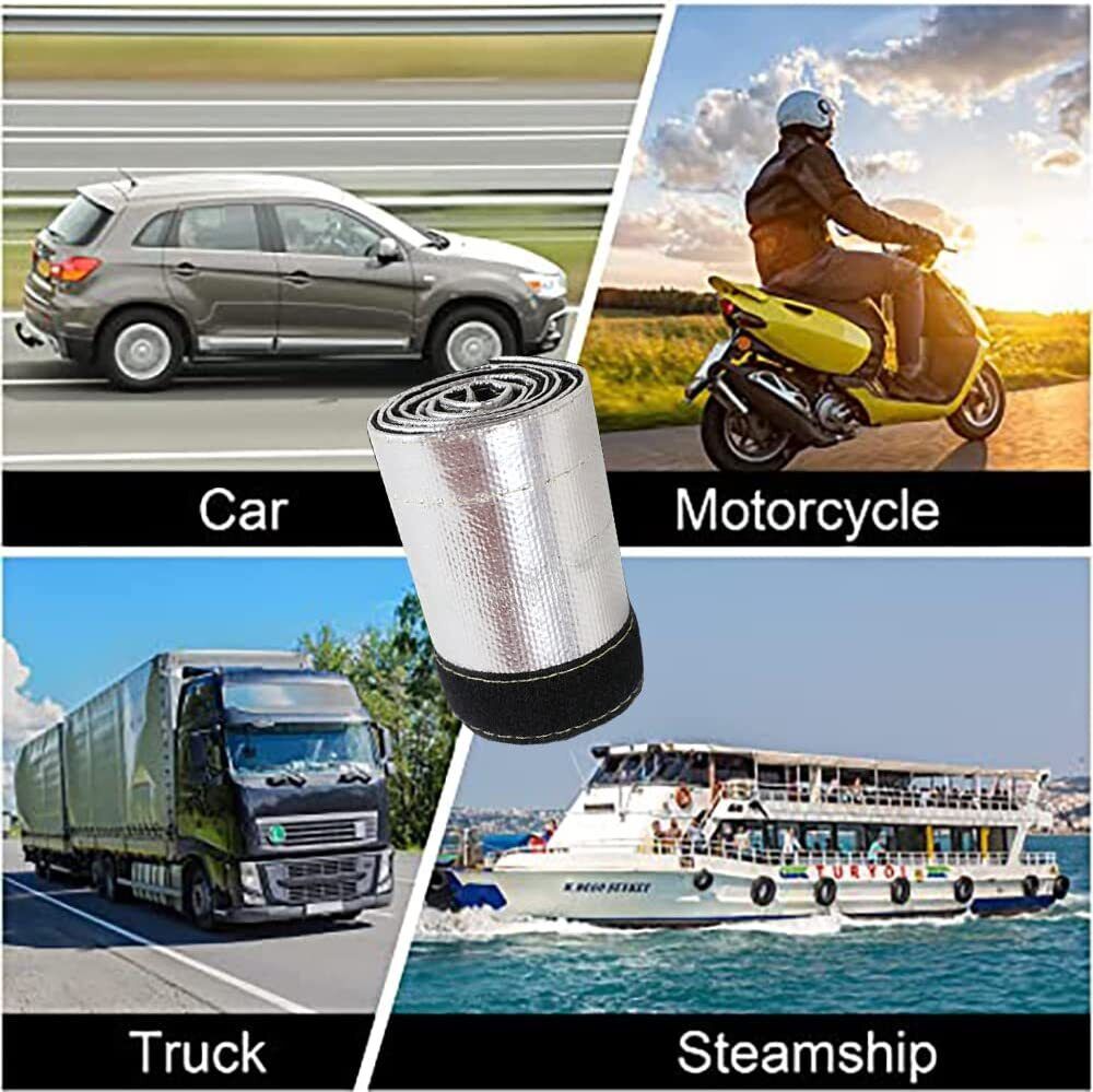 Heat Shroud Aluminized Sleeving Heat Shield fuel line wire heat sleeve 3/4