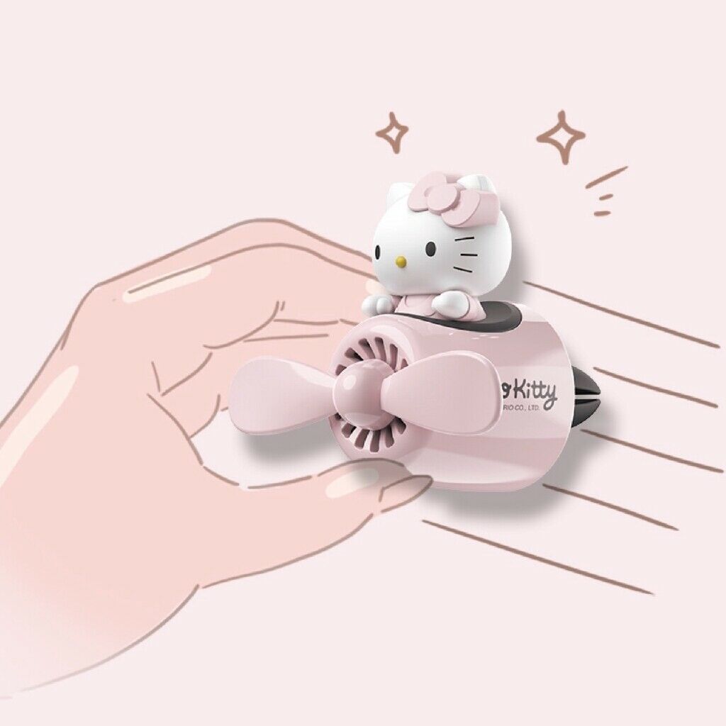 Genuine Kitty Car Fragrance Cartoon Cute Creative Girl Car Outlet Perfume - Fresh Stock Dated December 2025