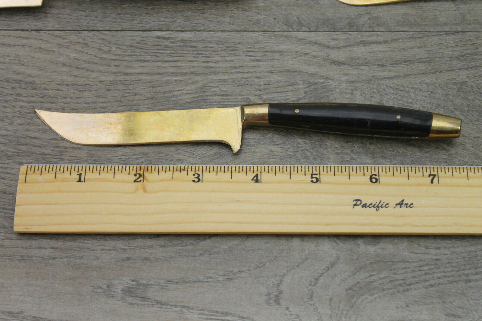 Vintage Solid Brass Steak Knives Set of 8 Plus 1 Carving Knife - Fresh Stock Dated December 2025