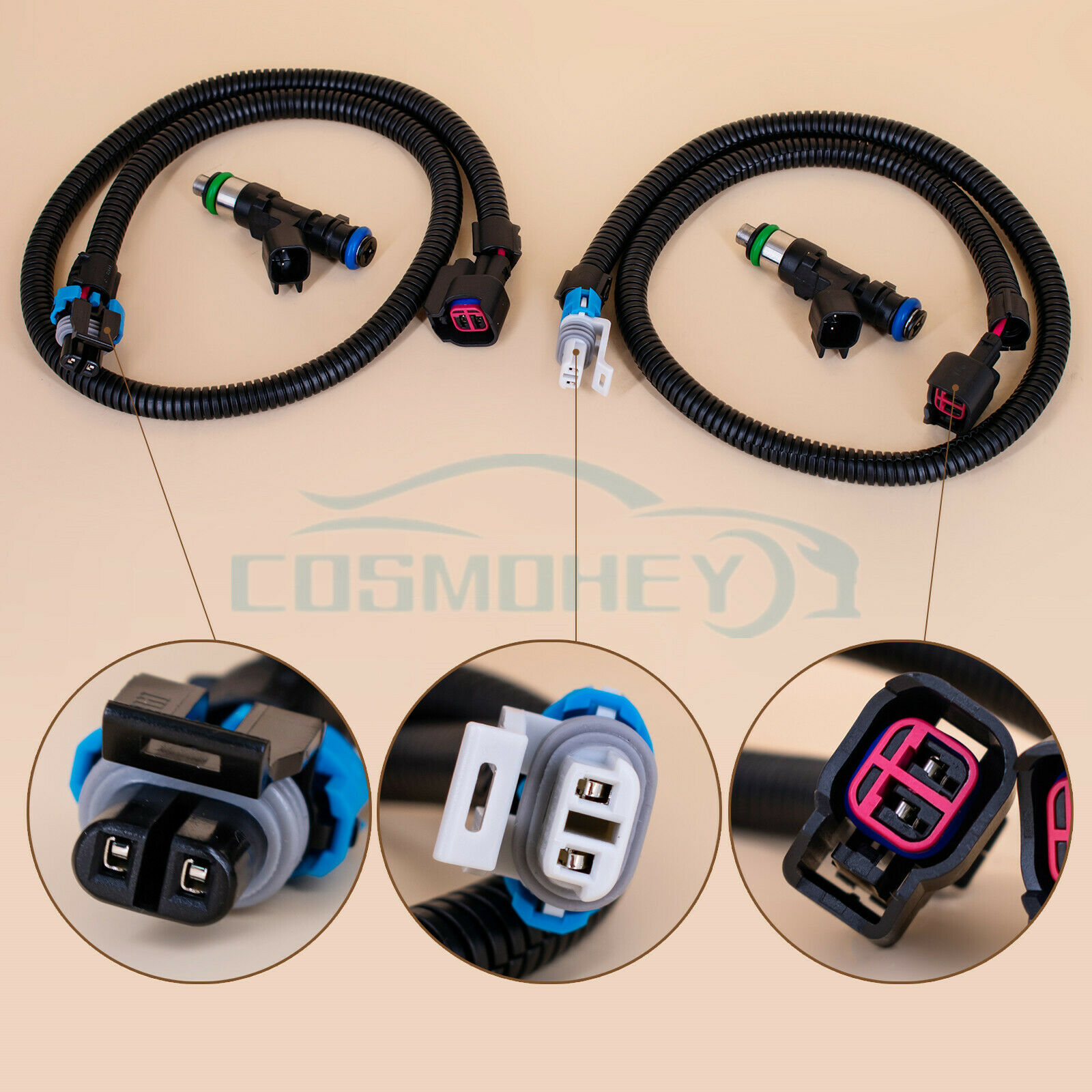 2 Pairs Fuel Injectors Fits For Polaris Ranger XP 800 4X4 2012-2013 New USA - Fresh Stock Dated February 2026