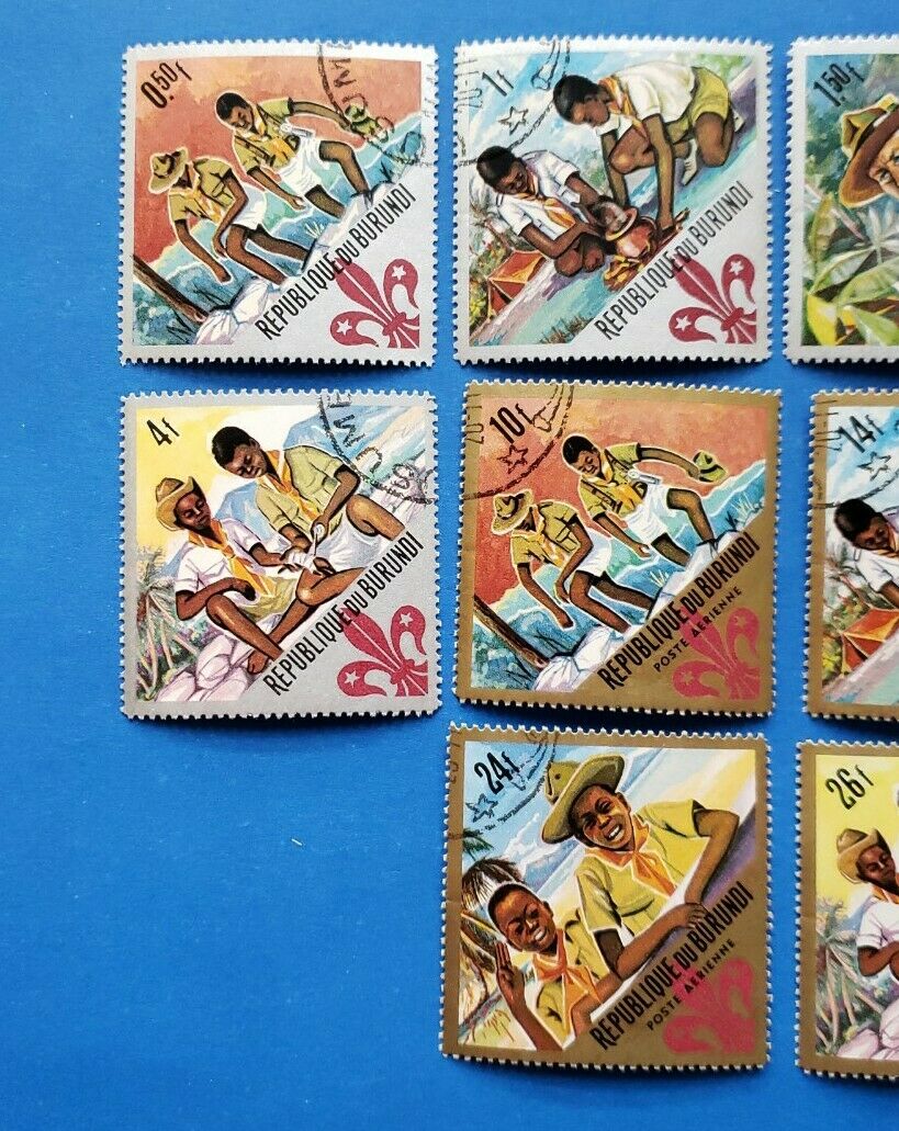 Burundi Stamps, Scott 207-211, C41-C45 Complete Set CTO's Non-Hinged - Fresh Stock Dated January 2026