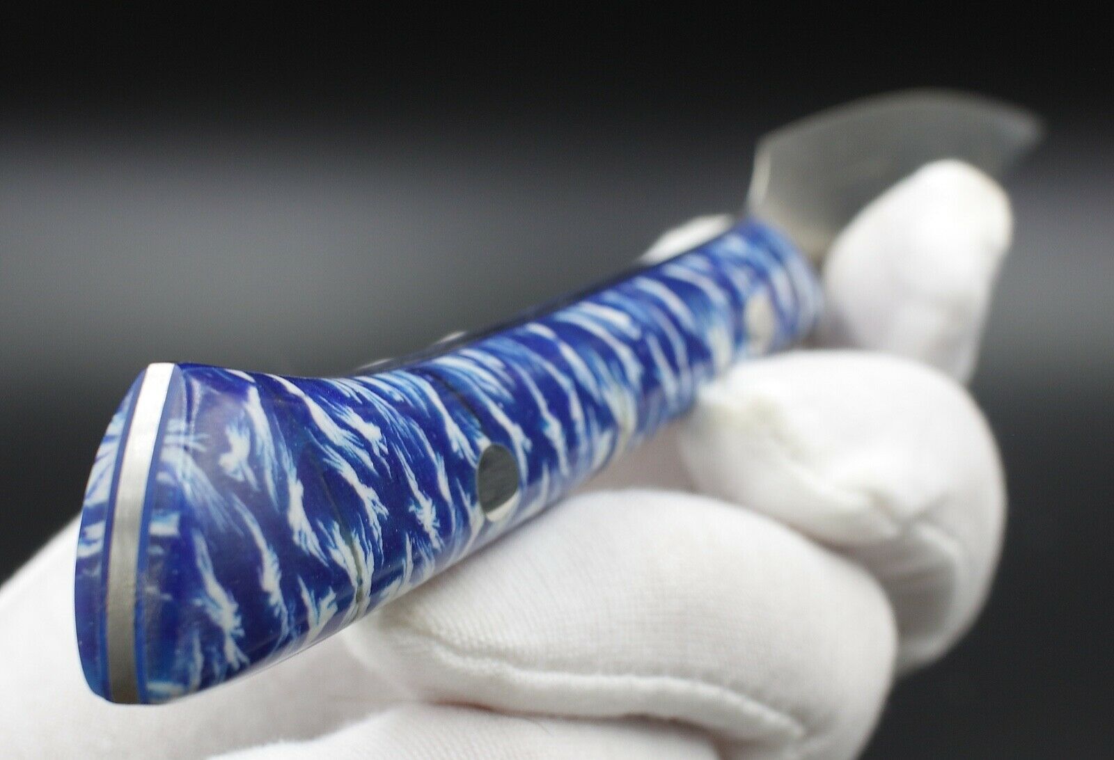 Snow Paring - USA Made Custom Knives Elmax Stainless Steel Custom Acrylic Handle - Fresh Stock Dated December 2025