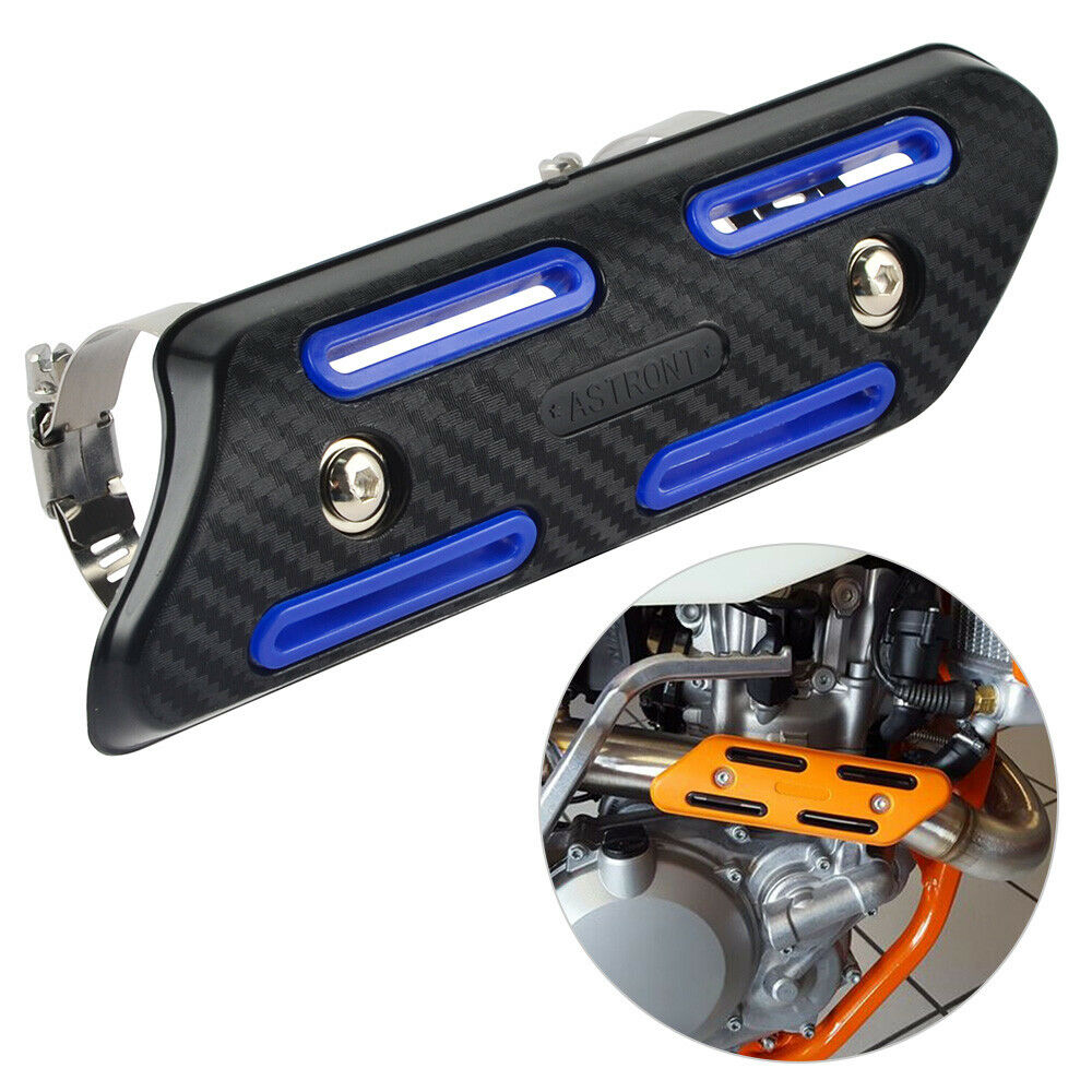 Motorcycle Exhaust Muffler Pipe Heat Shield Cover Heel Guard Dirt Bike 4 STROKE - Fresh Stock Dated February 2026