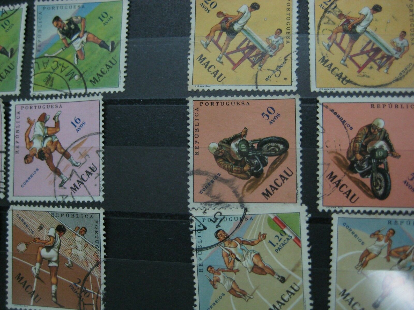 Macau 1962 Sports Stamps Used Set X 2 RARE - Fresh Stock Dated February 2026