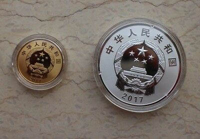 China 2017 Gold and Silver Coins Set - Inner Mongolia Autonomous Region - Fresh Stock Dated February 2026