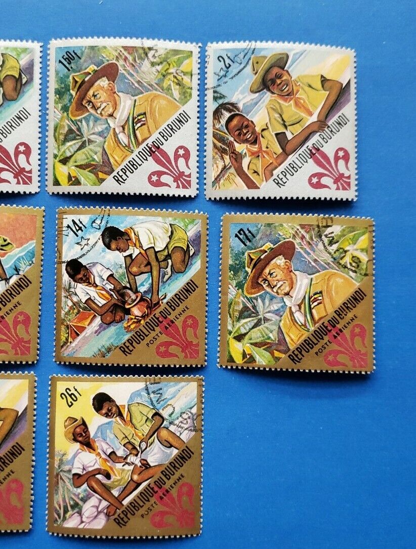 Burundi Stamps, Scott 207-211, C41-C45 Complete Set CTO's Non-Hinged - Fresh Stock Dated January 2026