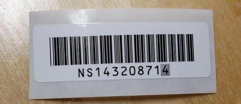 Nintendo 64 N64 Console Replacement Bar Code Serial Number Label Sticker *MINT* - Fresh Stock Dated December 2025