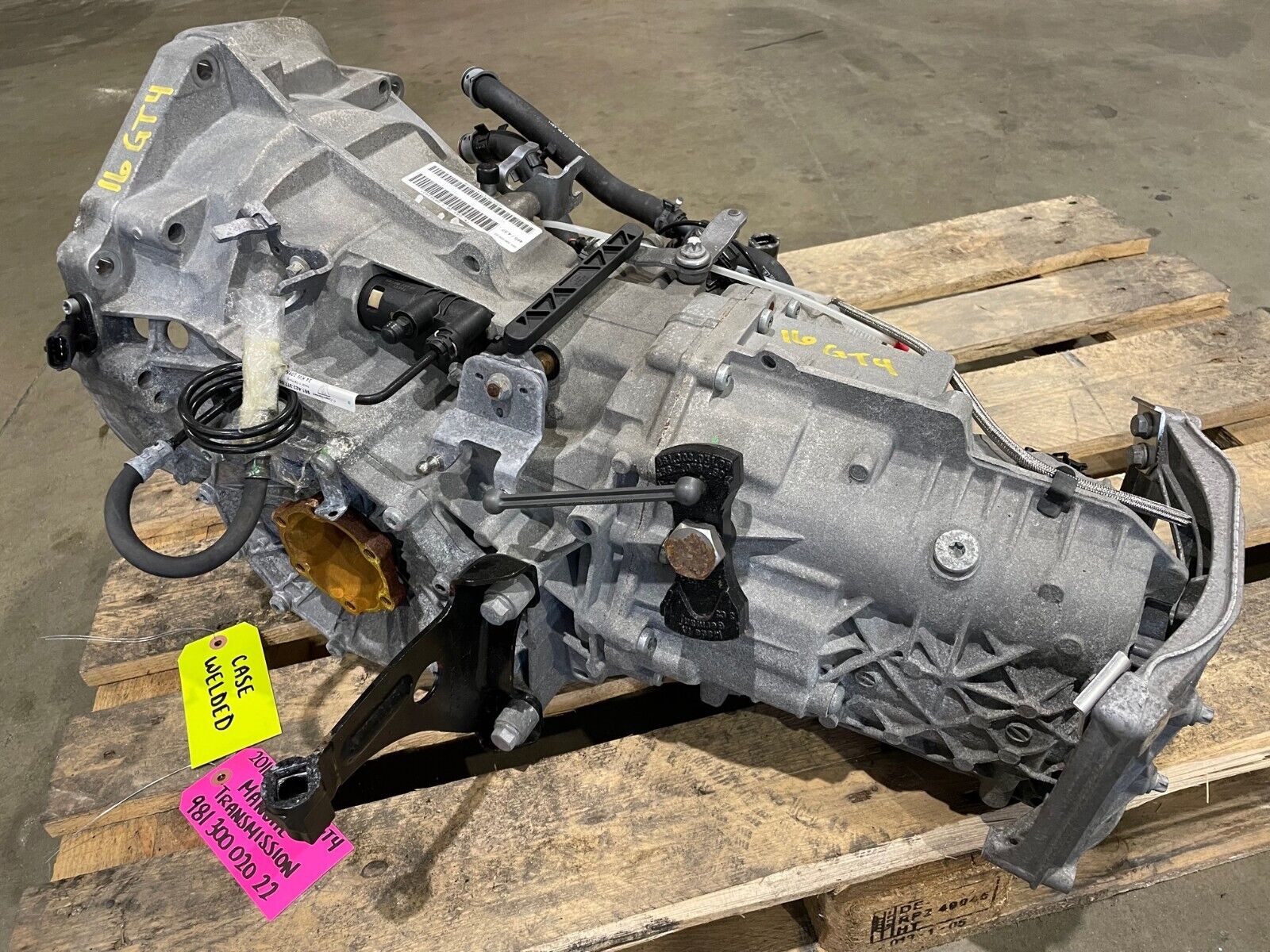 2016 PORSCHE CAYMAN GT4 3.8 981 6sp MANUAL TRANSMISSION 12-16 18K - Fresh Stock Dated February 2026