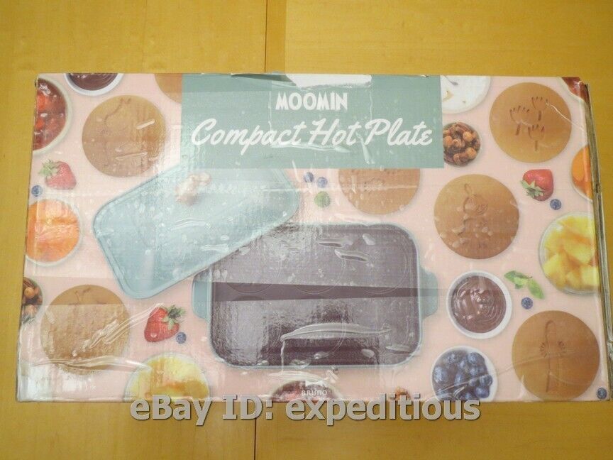 BRUNO MOOMIN COMPACT HOT PLATE JAPAN VERSION 100V ELECTRIC GRIDDLE BOE059-BGR - Fresh Stock Dated February 2026