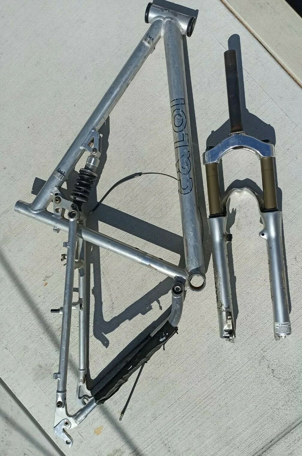 1997 Caloi FS Elite Vintage Polished Aluminum Men's 26er Frame Set - Fresh Stock Dated February 2026